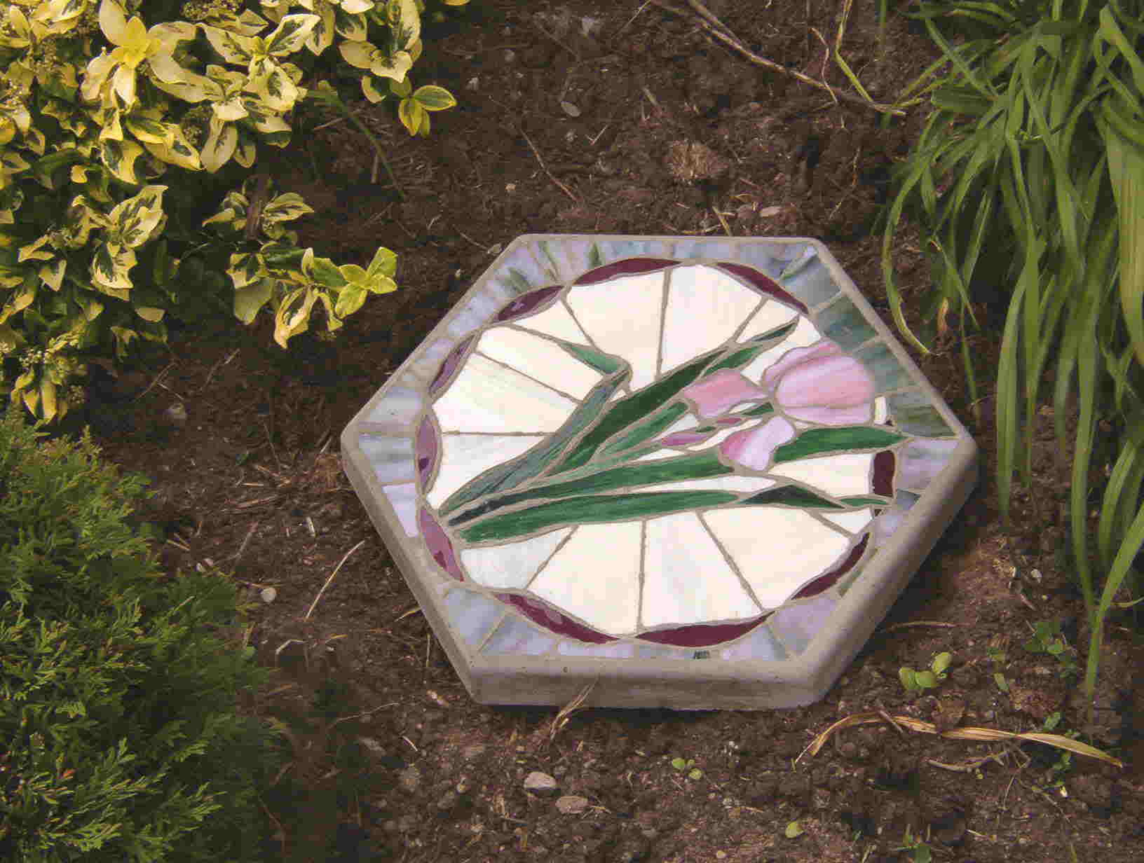 Stained Glass Stepping Stone