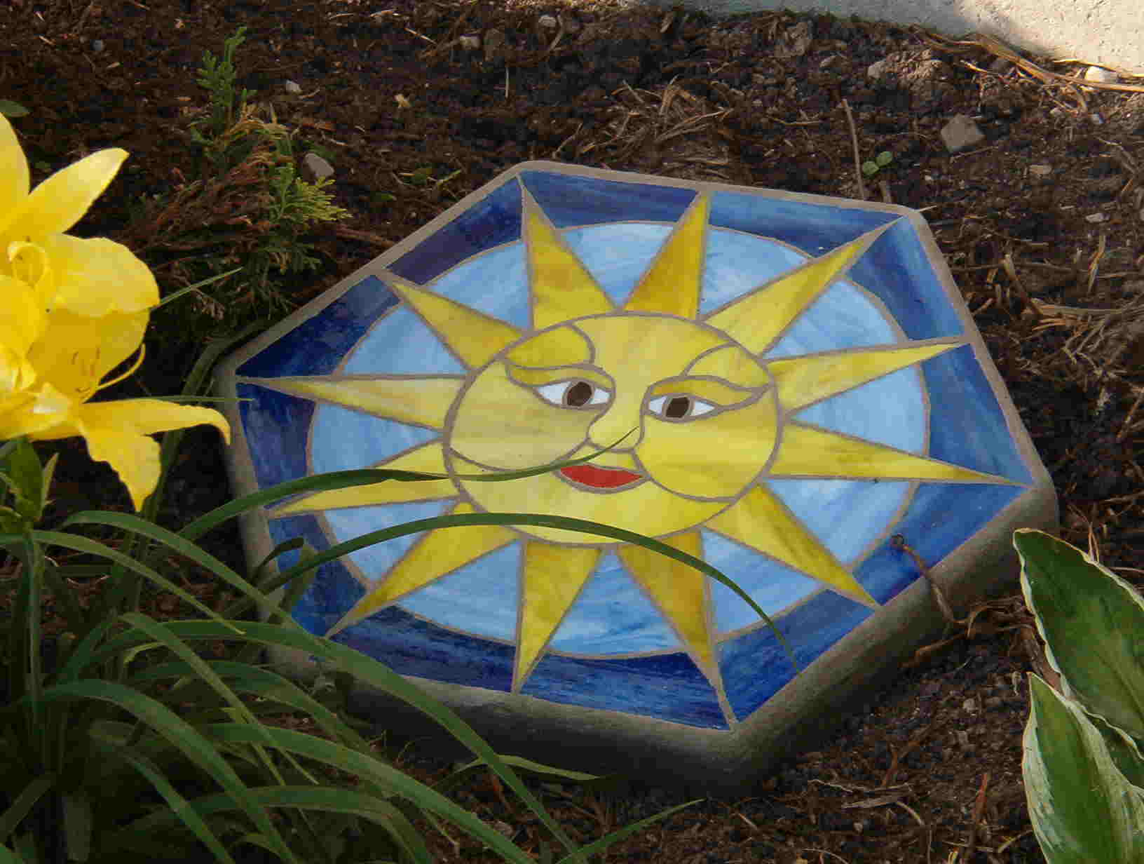 Stained Glass Stepping Stone